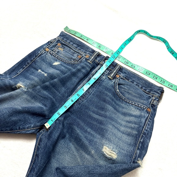 RRL Ralph Lauren Double RL sz 27 Selvedge Boyfriend Boy Fit Jeans Womens Austin - Picture 8 of 11